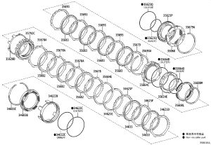 Overdrive Brake Return Spring Sub-Assembly 34603-52020 for Toyota COROLLA/ALTIS