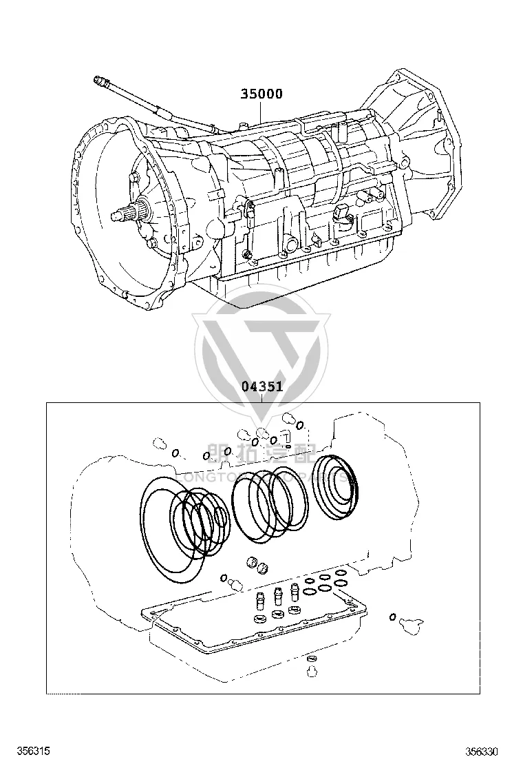 Transmission Assembly 35000-60E10 for Toyota Land Cruiser