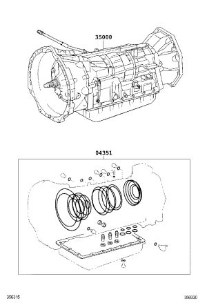 Transmission Assembly 35000-60E10 for Toyota Land Cruiser