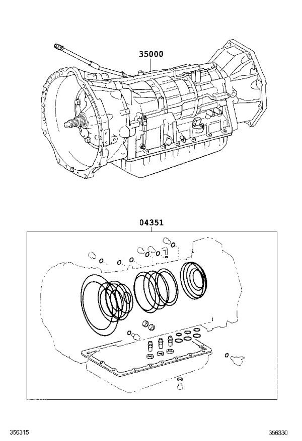 Transmission Assembly 35000-60E10 for Toyota Land Cruiser