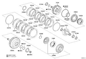 Forward Clutch Flange 35635-21010 for Toyota ALPHARD