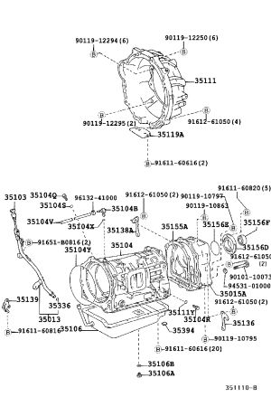 Transmission Housing 35104-60130 for Toyota Land Cruiser