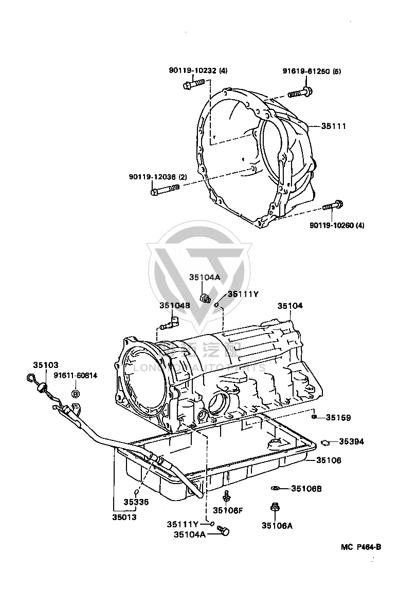 Transmission Oil Pan 35106-24020 for Toyota Supra