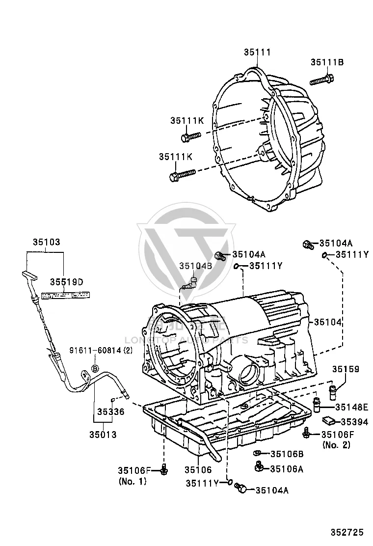 Transmission Oil Pan 35106-50030 for Toyota Celsior