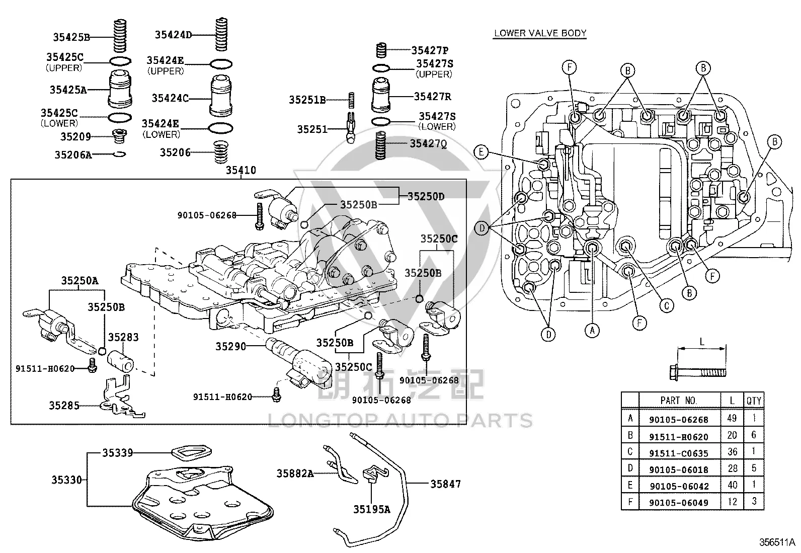 Transmission Filter 35330-0W020 for Toyota XA
