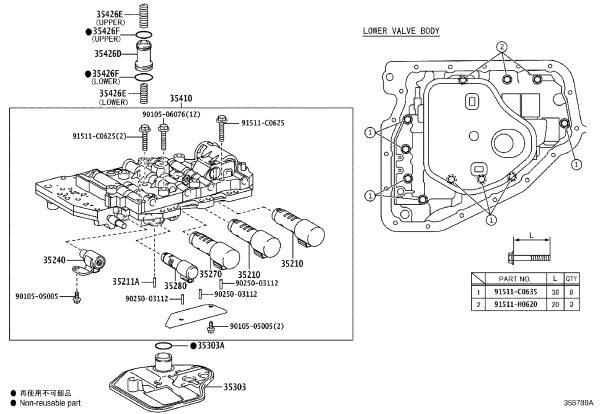 SL2 Solenoid Valve 35210-0D010 for Toyota Vios