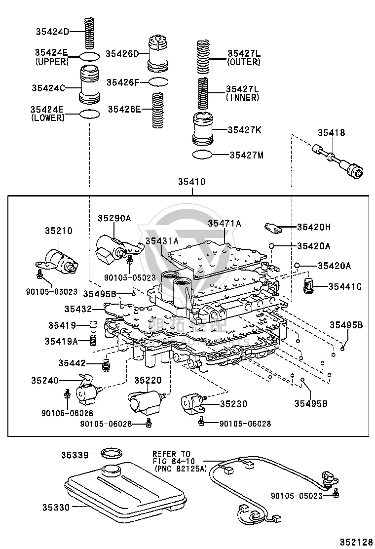 Valve body plate #1 35432-48010 for Toyota CELICA