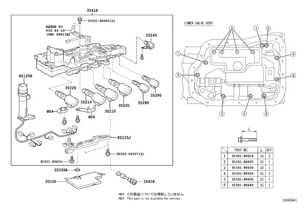 Transmission Valve Body 35410-33171 for Toyota Alphard