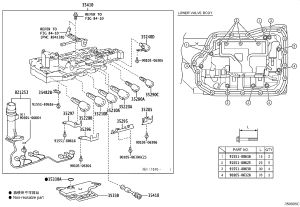 Locking plate of No.4 solenoid valve 35297-73010 for Toyota ZELAS