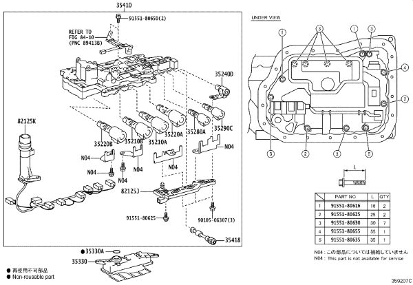 Solenoid Valve (SL4) 35220-33040 for Toyota Alphard
