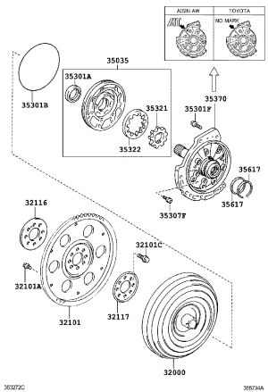 Transmission Oil Pump Drive Gear 35321-33080 for Toyota Alphard