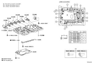 Transmission Valve Body 35410-71103 for Toyota Fortuner