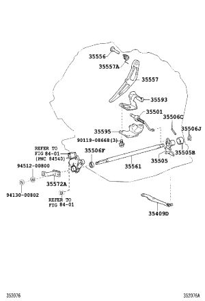 Parking Lock Pawl Bracket 35595-52030 for Toyota Vios