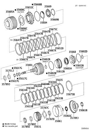 Shaft Snap Ring 90520-35003 for Toyota 4RUNNER