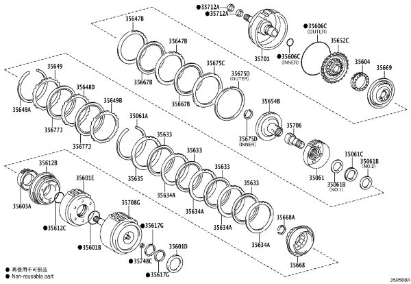 Thrust Needle Roller Bearing 90374-C0010 for Toyota Etios