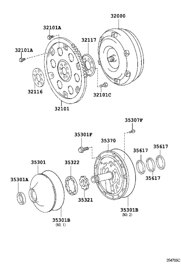 Clutch Drum Oil Ring 35617-60020 for Toyota 4RUNNER