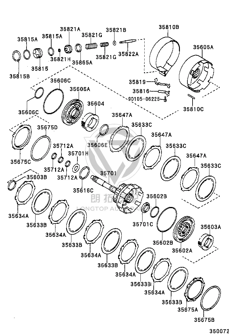 Clutch Plate 35647-33010 for Toyota Camry