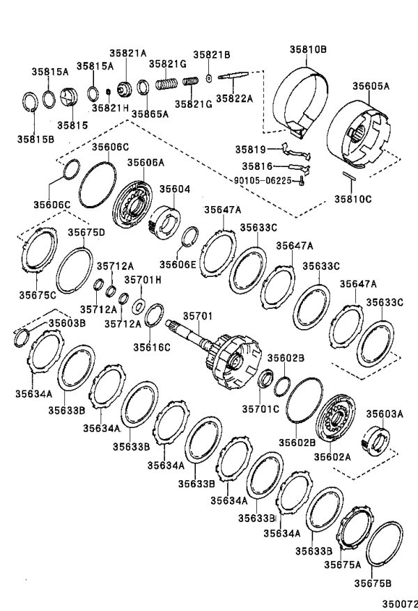 Clutch Plate 35647-33010 for Toyota Camry