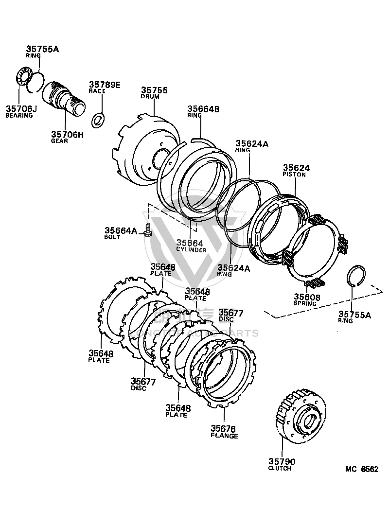 Clutch disc 35648-32010 for Toyota CELICA