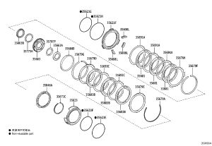Brake disc No. 1 35681-73010 for Toyota CAMRY