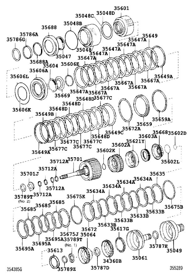 Rear Clutch Plate 35677-50040 for Toyota Celsior