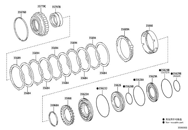Rubber Ring 90301-94004 for Toyota CORONA