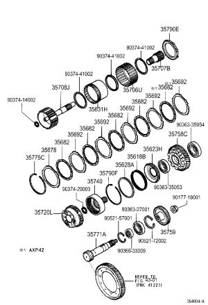 Planetary Gear Assembly 35720-52050 for Toyota Vios