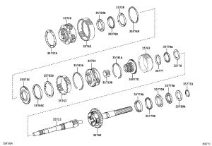 Thrust bearing race No.8 35778-22010 for Toyota MARK X