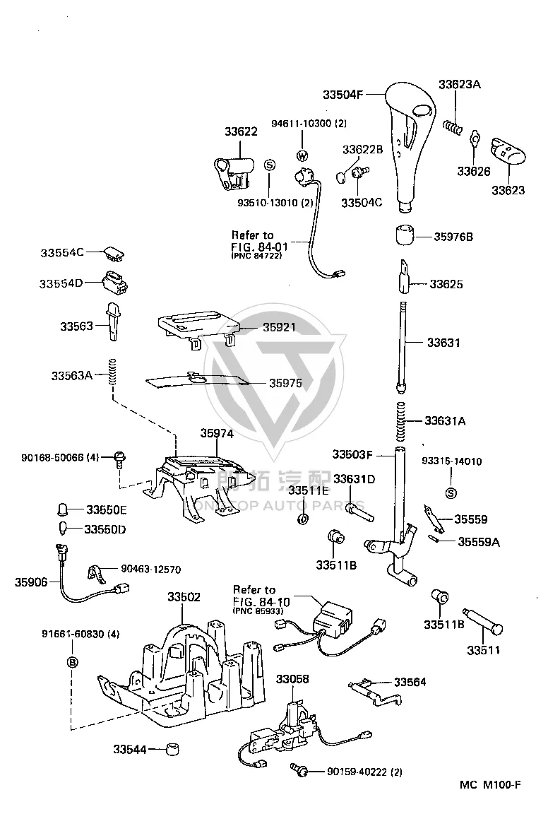 Control Position Indicator Panel 35921-33090 for Lexus ES300