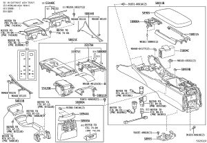 Gear Shift Mechanism Trim Panel 58804-53131 for Lexus IS250