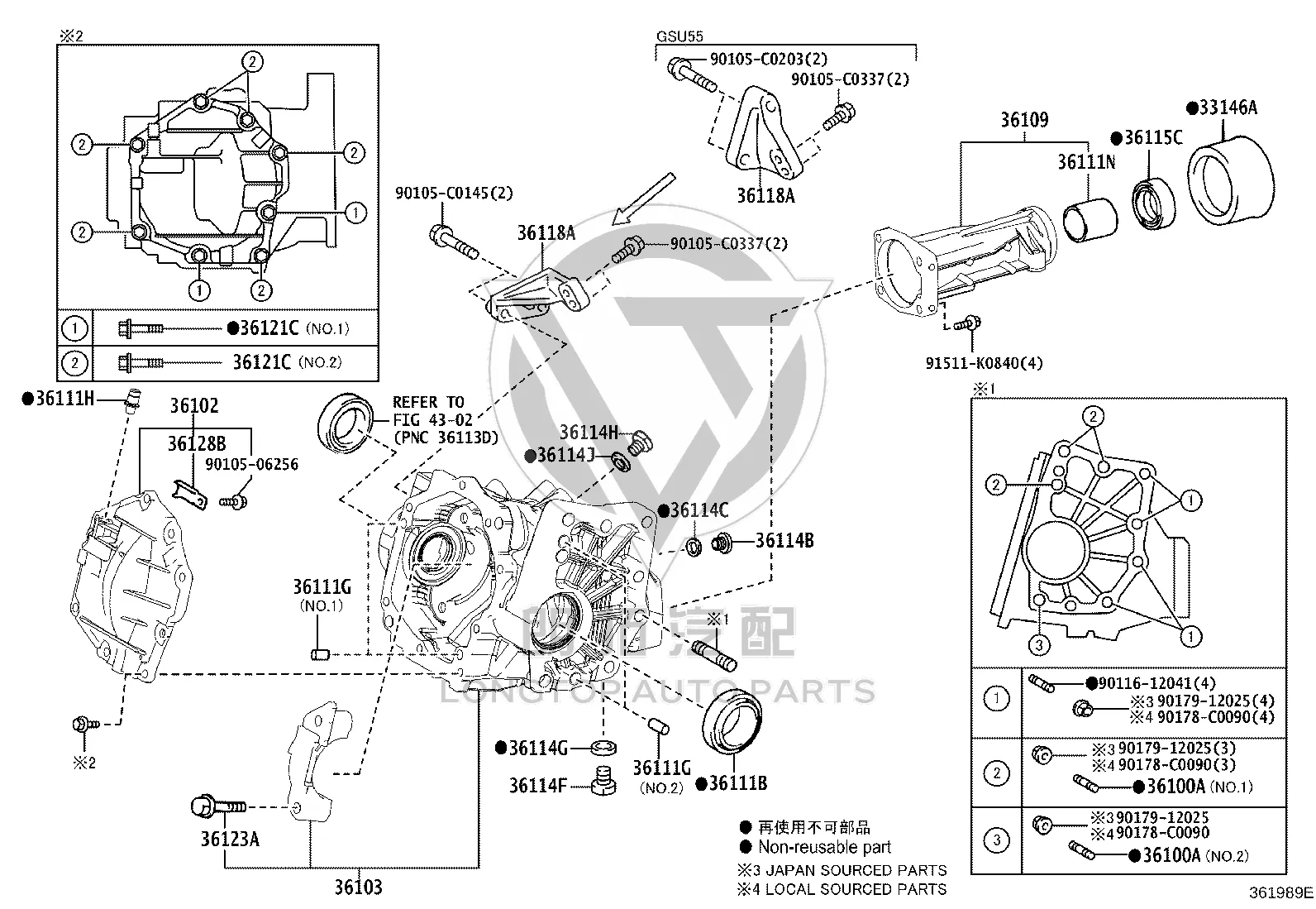 Bolt 91511-J0820 for Toyota 4Runner