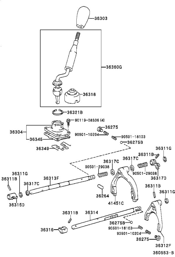 Transfer Case No. 1 Shift Guide Block 36315-60020 for Toyota T.U.V