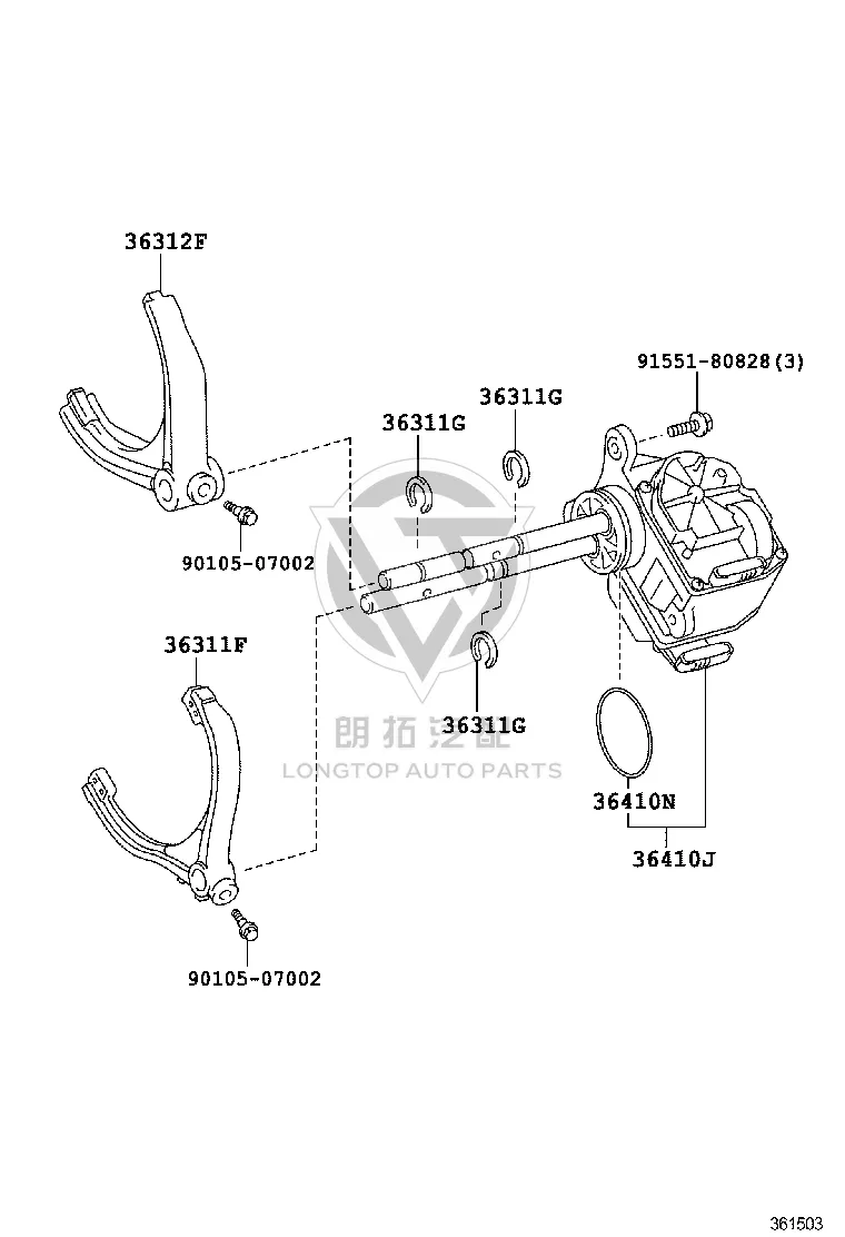 Transfer Case Shift Actuator 36410-34031 for Toyota Tundra