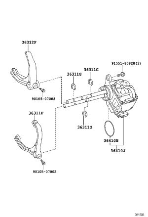 Transfer Case Shift Actuator 36410-34031 for Toyota Tundra
