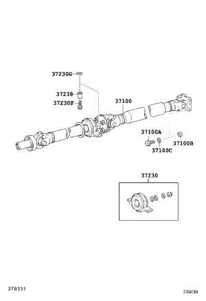 Driveshaft Assembly 37100-30790 for Toyota Crown