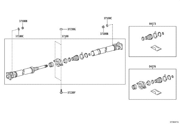 Driveshaft Assembly 37100-42090 for Toyota RAV4