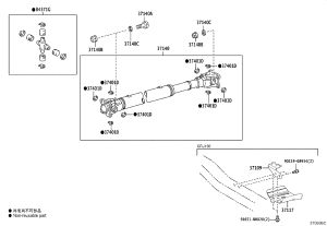 Front Propeller Shaft 37140-60470 for Toyota 4RUNNER