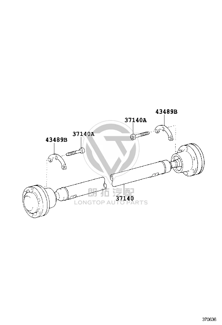 Propeller Shaft (Front) 37140-50010 for Lexus LS460