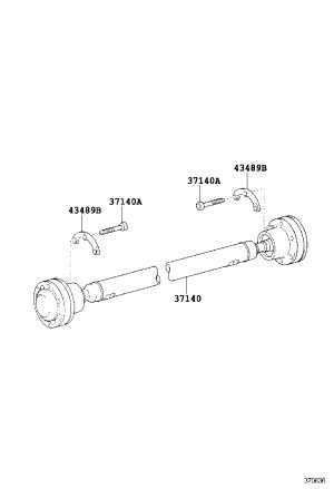 Propeller Shaft (Front) 37140-50010 for Lexus LS460