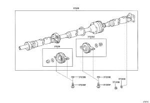 Drive shaft intermediate bearing 37230-39015 for Toyota Venza
