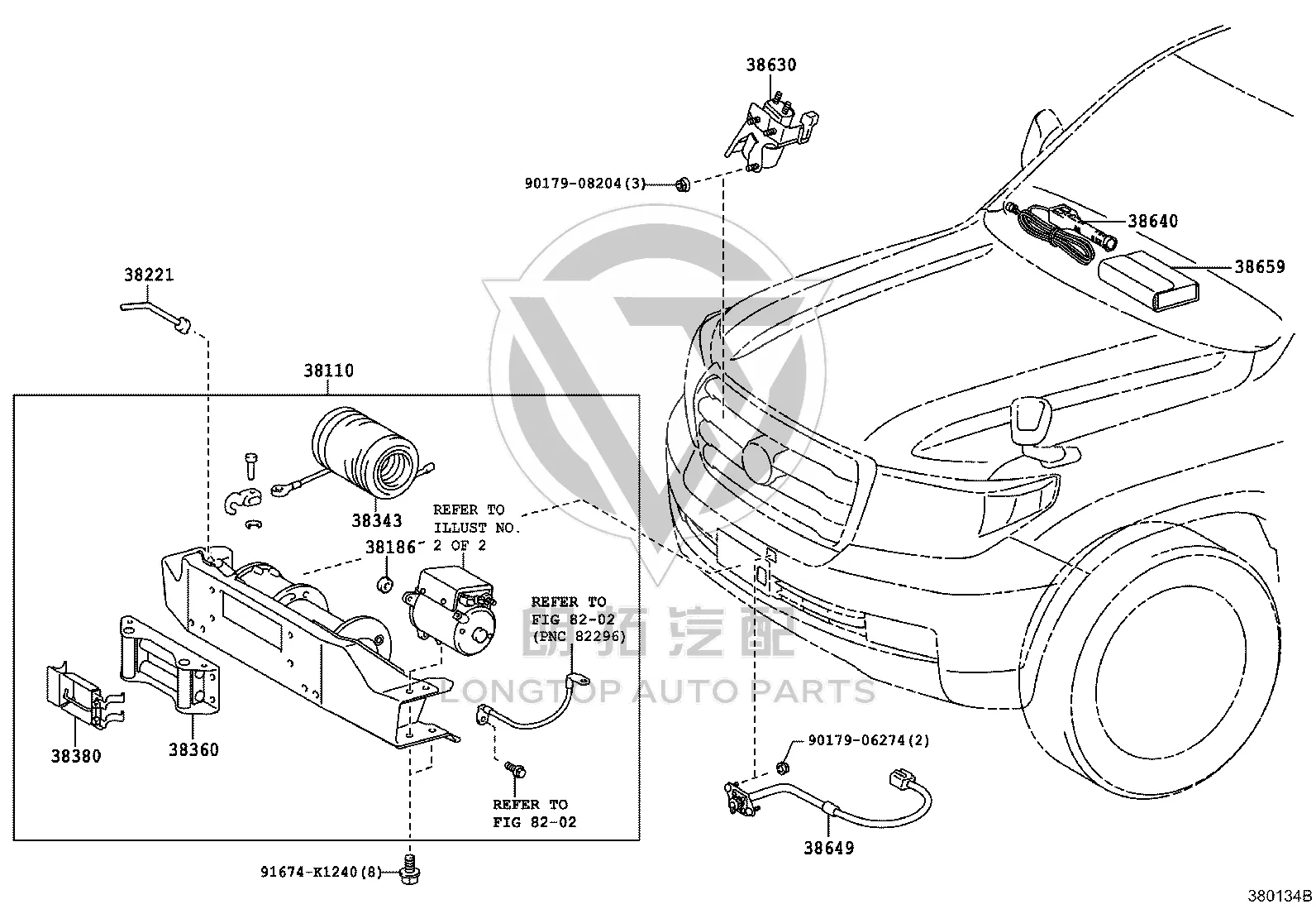 Winch Assembly 38110-60291 for Toyota Land Cruiser