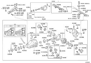 Rear Differential Gear Assembly 41039-34020 for Toyota Land Cruiser