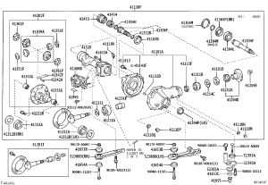 Front Axle Differential 41110-35A11 for Toyota FJ Cruiser
