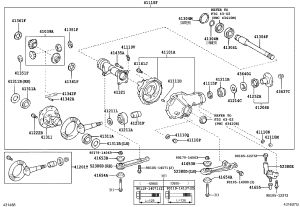 Front Axle Differential Front Bracket 52380-60012 for Toyota 4RUNNER