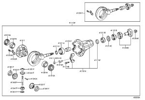 Front Driving Pinion Front Coupling Flange Sub-Assembly 41204-60041 for Toyota Land Cruiser