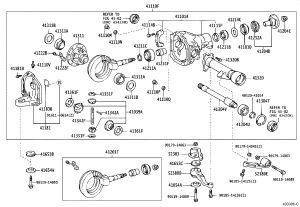 Front Axle Differential Rear Bracket 52380-60040 for Toyota Land Cruiser