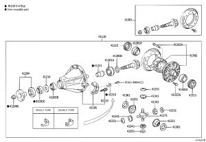 Rear Driving Pinion Rear Coupling Flange Sub-Assembly 41204-60080 for Toyota DYNA