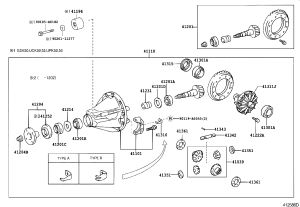Rear Active Small Gear 41204-0C020 for Toyota Tundra