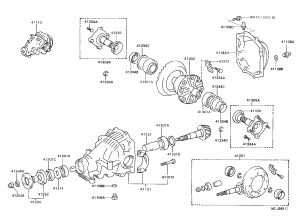 Rear Active Small Gear 41204-20040 for Toyota CELICA