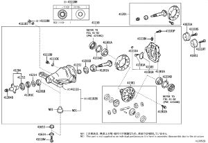 Rear Differential Drive Pinion Bearing Spacer 41231-50010 for Toyota Supra
